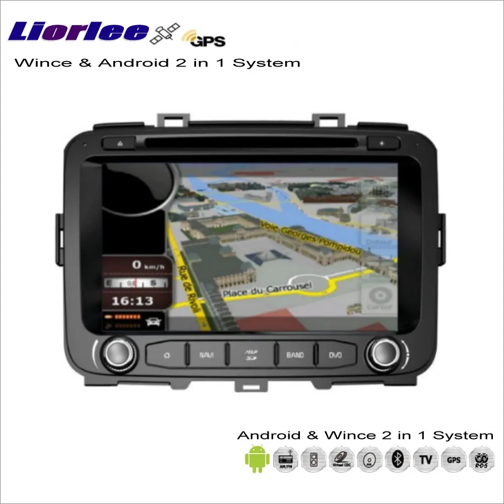 Автомобильная Мультимедийная система Liorlee для KIA Carens/Rondo 2013 2017 Android CD DVD плеер GPS