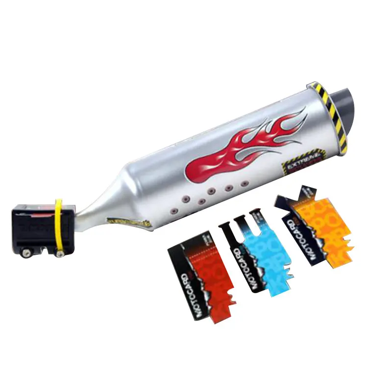 Пластиковые турбины выхлопная труба для велосипеда дикий звук эффекты мотоцикла