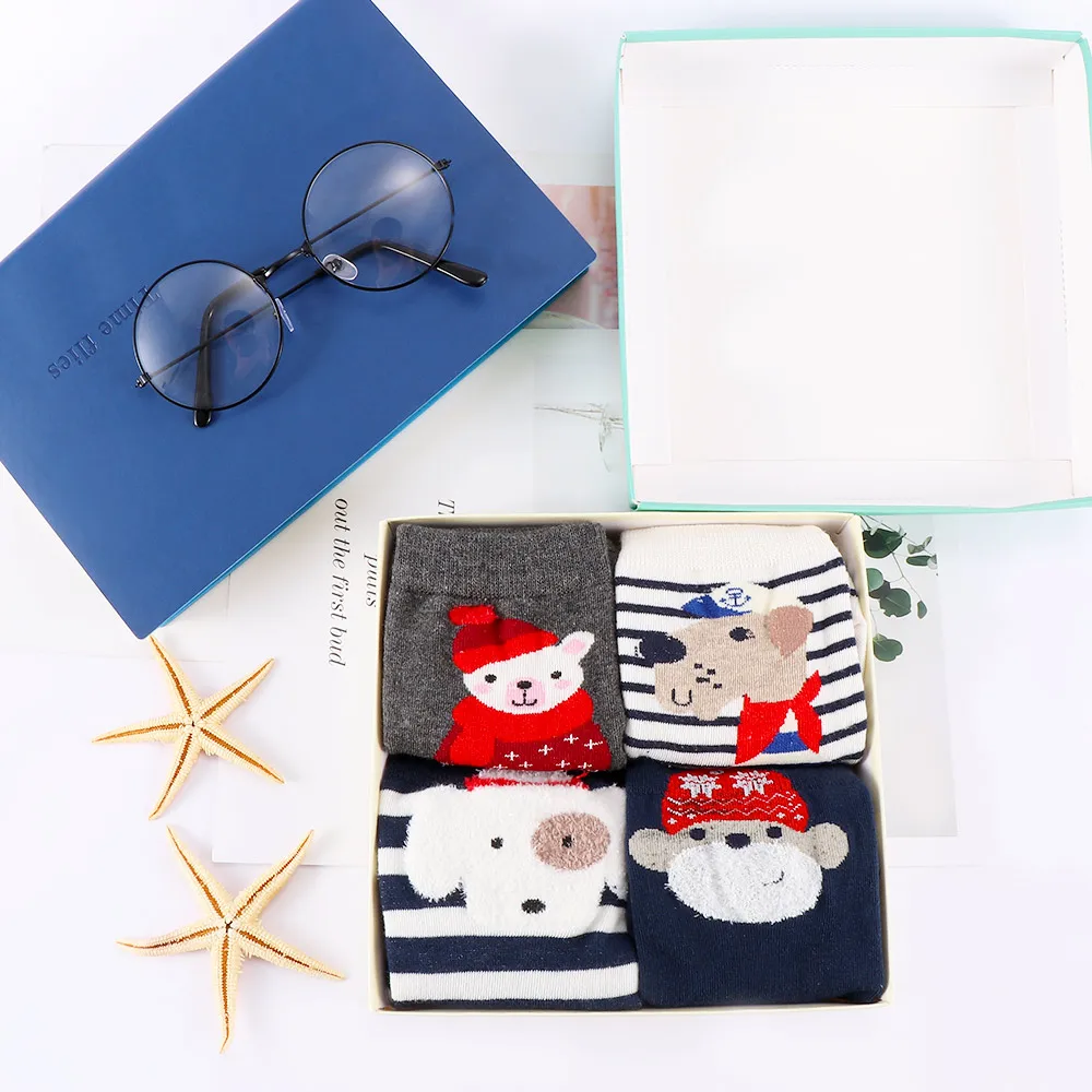 

Women Christmas Socks Santa Claus Deer Patterns Cotton Casual Socks Ladies Female Unisex Mens Christmas Gift Hosiery