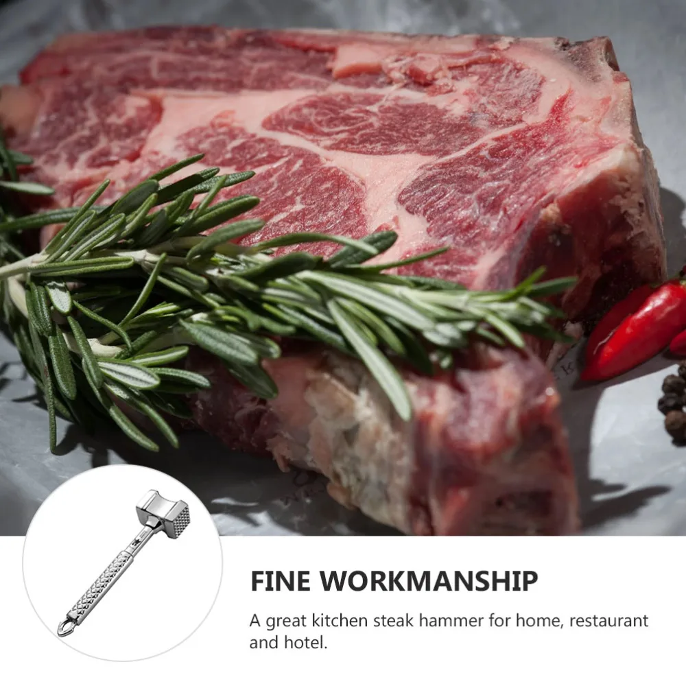 

Stainless Steel Meat Hammer Dual-Sided Meat Hammer Steak Pounder Mallet