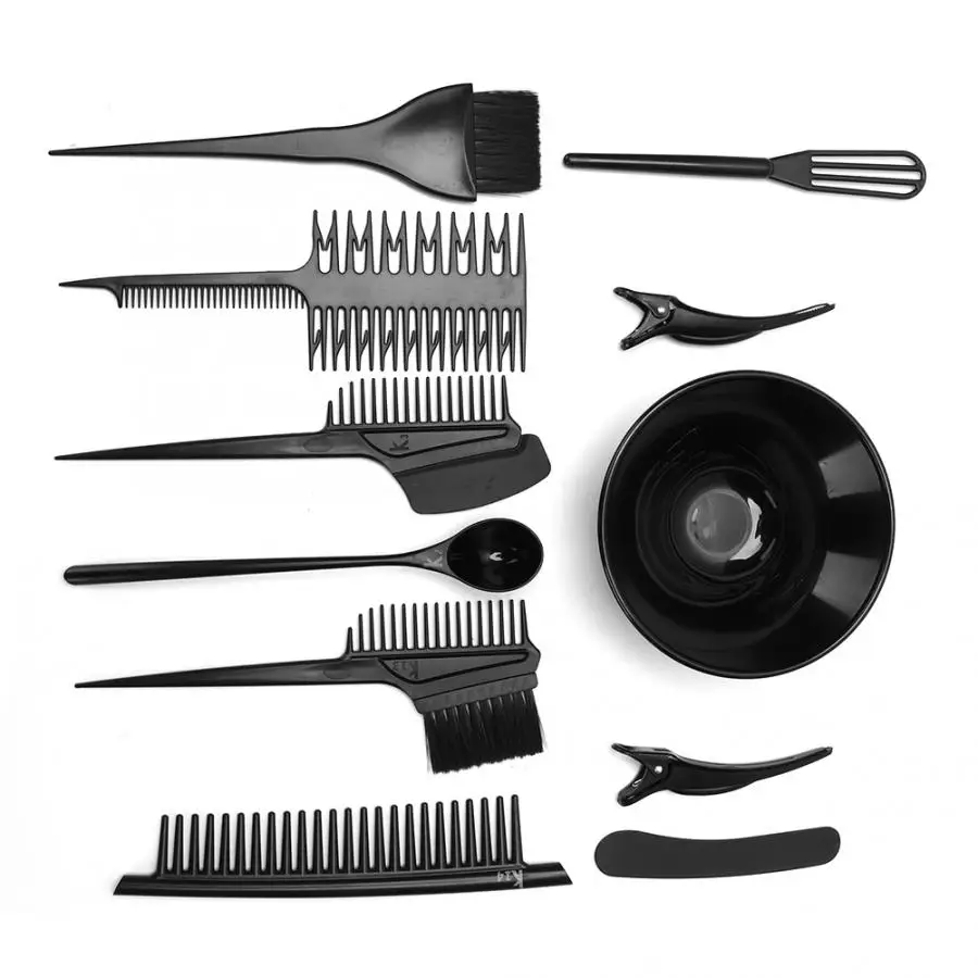 10 шт./компл. инструмент для окрашивания волос расческа набор кистей