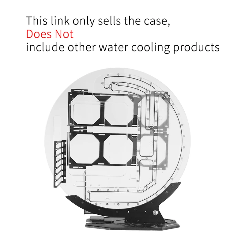 

Barrowch Water Cooling MOD Case, STAR1 Series Limited Edition Round water-cooled Chassis, Gamer DIY House, FBCES-PA