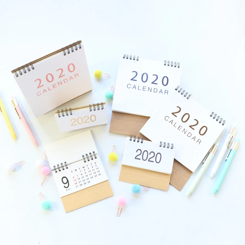 Domikee офисный школьный мини Золотая фольга классический 2019 2020 лет стол календарь