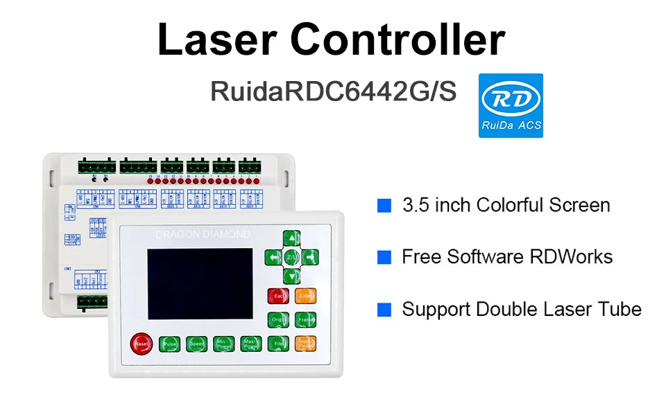 DRAGON DIAMOND Co2 лазерный DSP контроллер системы Ruida RDC 6442 г/локон для лазерной гравировальная и режущая машина RDC 6442 6442 г 6442 с