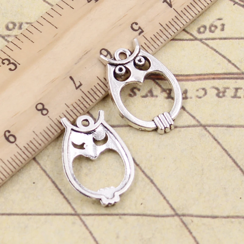 

Подвески в виде совы, 22x5 мм, 20 шт.