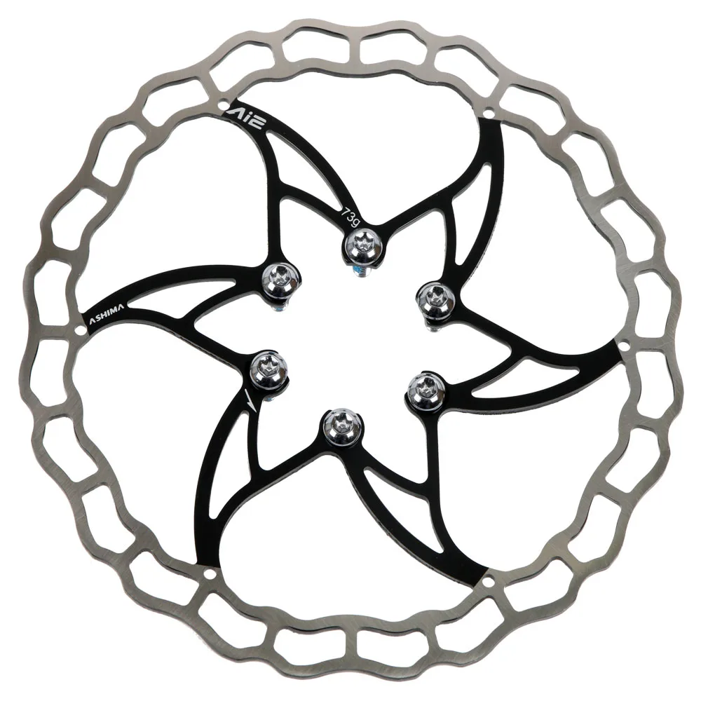 ASHIMA MTB Mountain Road Bike Rotor Stainless Super Light DISC BRAKE ARO-09 140MM 160MM 180MM 6 Bolts | Спорт и развлечения