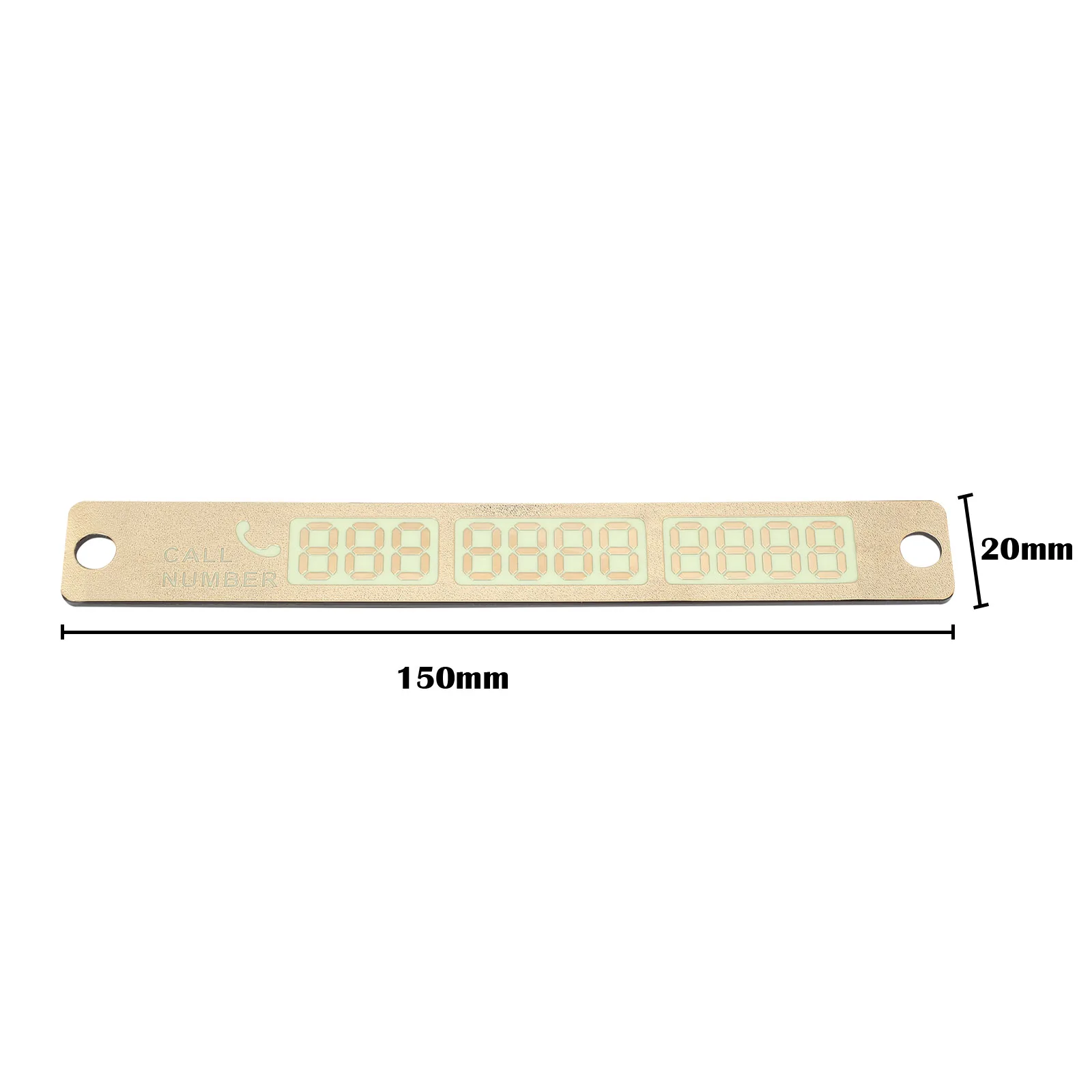 

ODG 1PC Suckers Phone Number Card Car Styling Telephone Number Card Night Luminous Temporary Car Parking Card