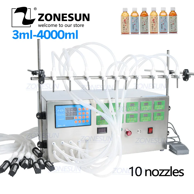 Электрический насос ZONESUN с цифровым управлением аппарат для розлива жидкости