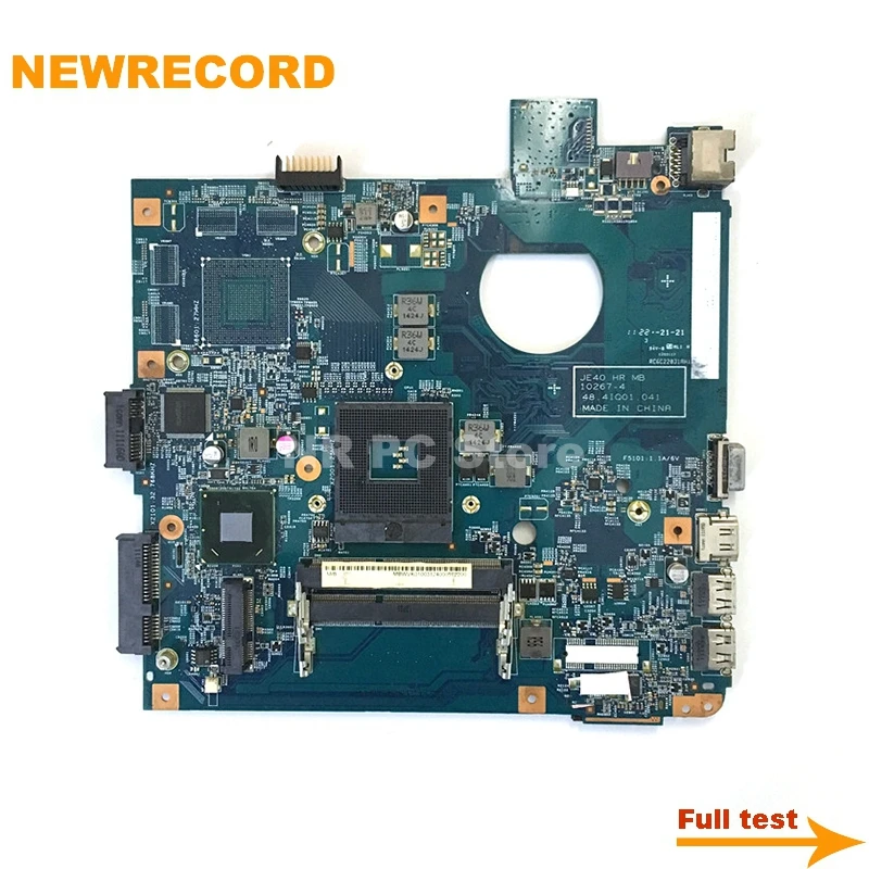 

NEWRECORD MBRPT01001 JE40 HR MB 10267-4 48.4IQ01.041 For Acer aspire 4752 4755 Laptop Motherboard HM65 DDR3 MAINBOARD full test