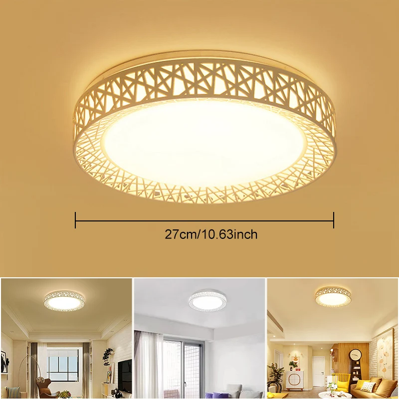 

Hot Sale LED Ceiling Light Bird Nest Round Lamp Modern Fixtures For Living Room Bedroom Kitchen Ceiling Lights Indoor Lighting