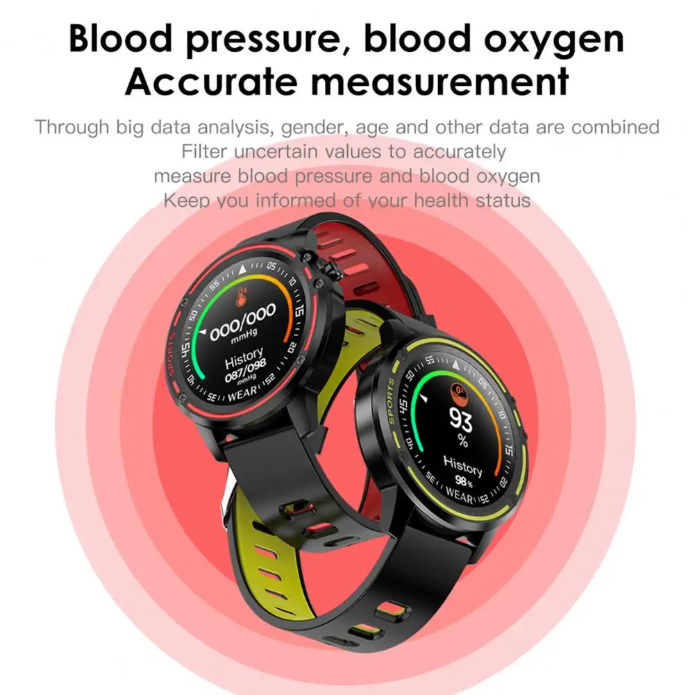 Желтые и красные Смарт часы с пульсометром фитнес трекер Браслет для мужчин