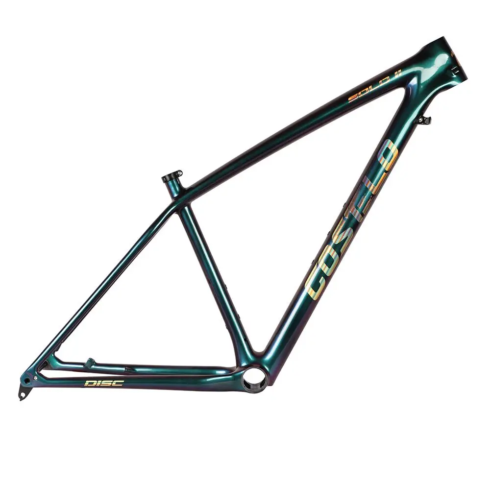 29 M Chameleon T1000 углеродное волокно Costelo SOLO II горный MTB 29er карбоновая рама для велосипеда Рама Подседельный штырь зажим только 820-920 г Супер светильник - Цвет: 29 M Chameleon