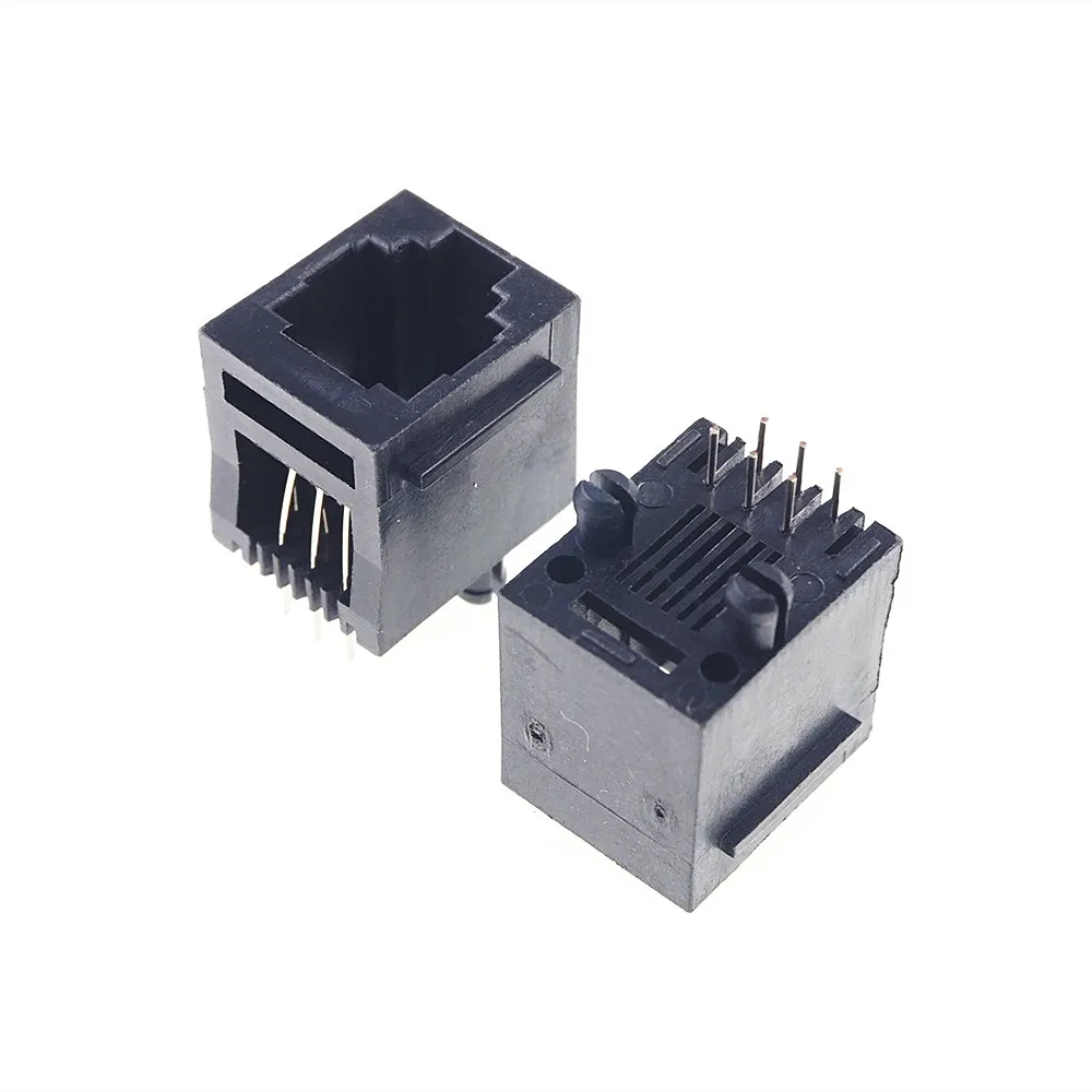Разъем телефонный Однопортовый RJ11 RJ12 модульный разъем 6 шт. с вертикальным