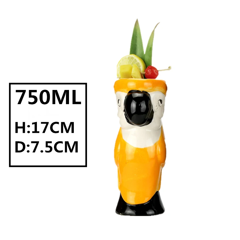 Новые Hawaii Tiki кружки, кружки для коктейлей, пивные кружки для напитков, кружка для вина, керамическая Пасхальная кружка Tiki, кружка 450 мл