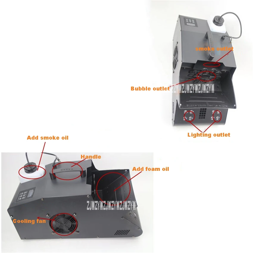 Светодиодные Пузырьковые противотуманные машины одноколесные дымовые пузырьки
