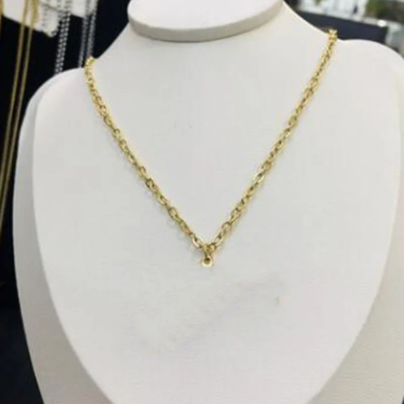 

New Fashion Flow Personality Sports Collarbone Chain Female Punk Titanium Steel Fadeless Necklace Male Gold Silver