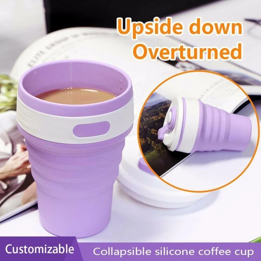 Складная телескопическая силиконовая бутылка для воды 350 мл|Чашки и соусницы| |