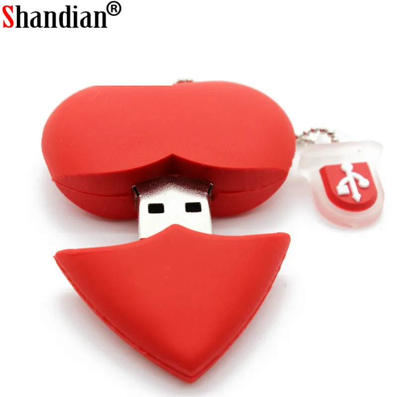 Детская одежда с рисунками и Красной Сердце флеш-диск USB 2 0 4GB/8GB/16GB/32GB/64 128