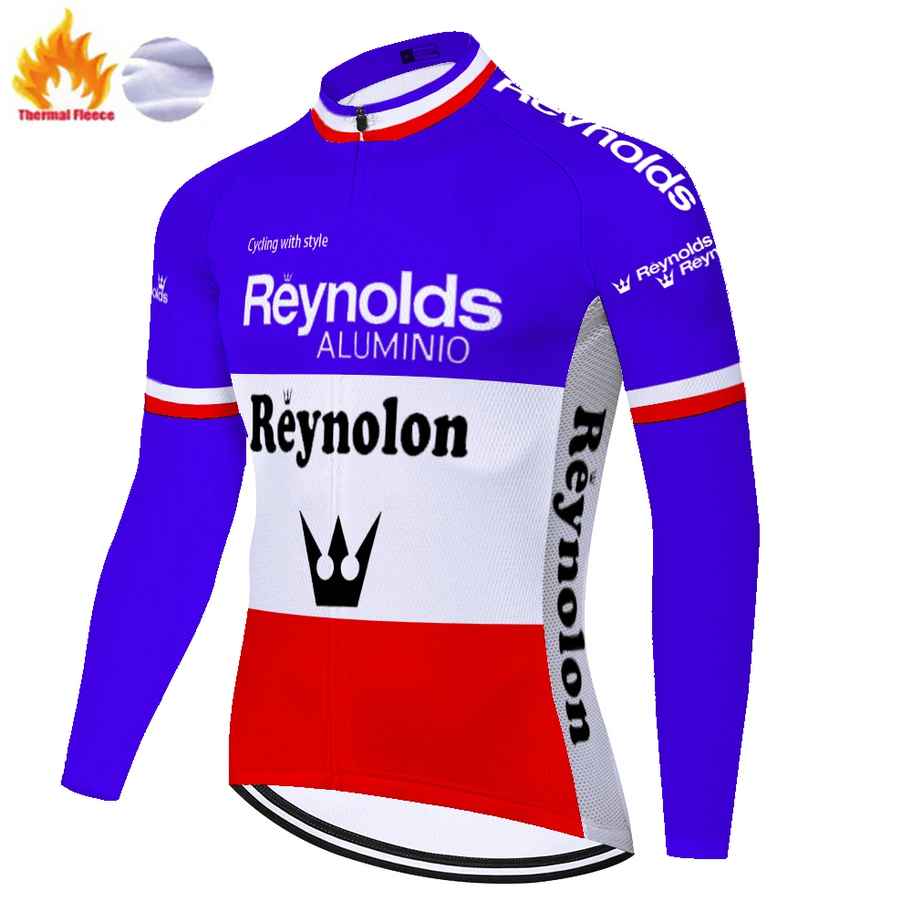 Рейнольдс Велосипеды Джерси зимние Термальность флис классический велосипедный
