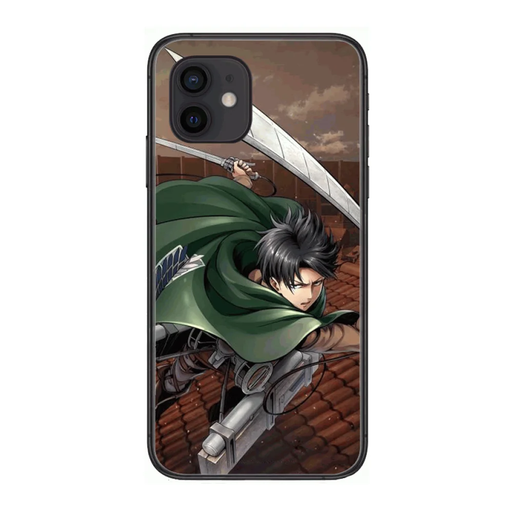 

Attack On Titan Style Phone Case cover For iphone 12 pro max 11 8 7 6 s XR PLUS X XS SE 2020 mini black cell shell
