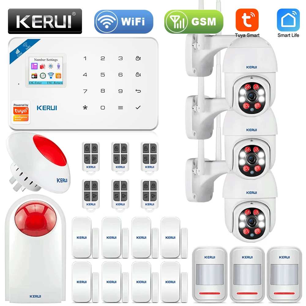 Беспроводная сигнализация KERUI домашняя система охранной сигнализации W18