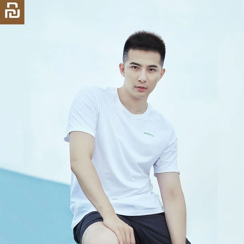 Новая мужская хлопковая шелковая футболка Youpin ZENPH удобные мужские модные