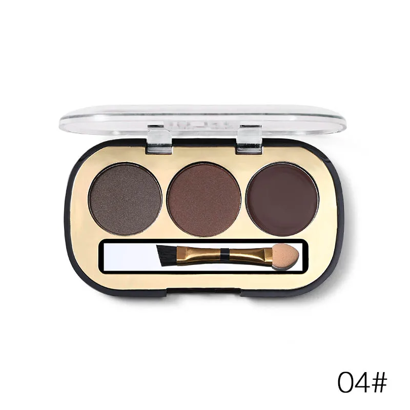 Miss Rose 3 цвета пудра для бровей + гель крем долгостойкая татуировка палитра 3d