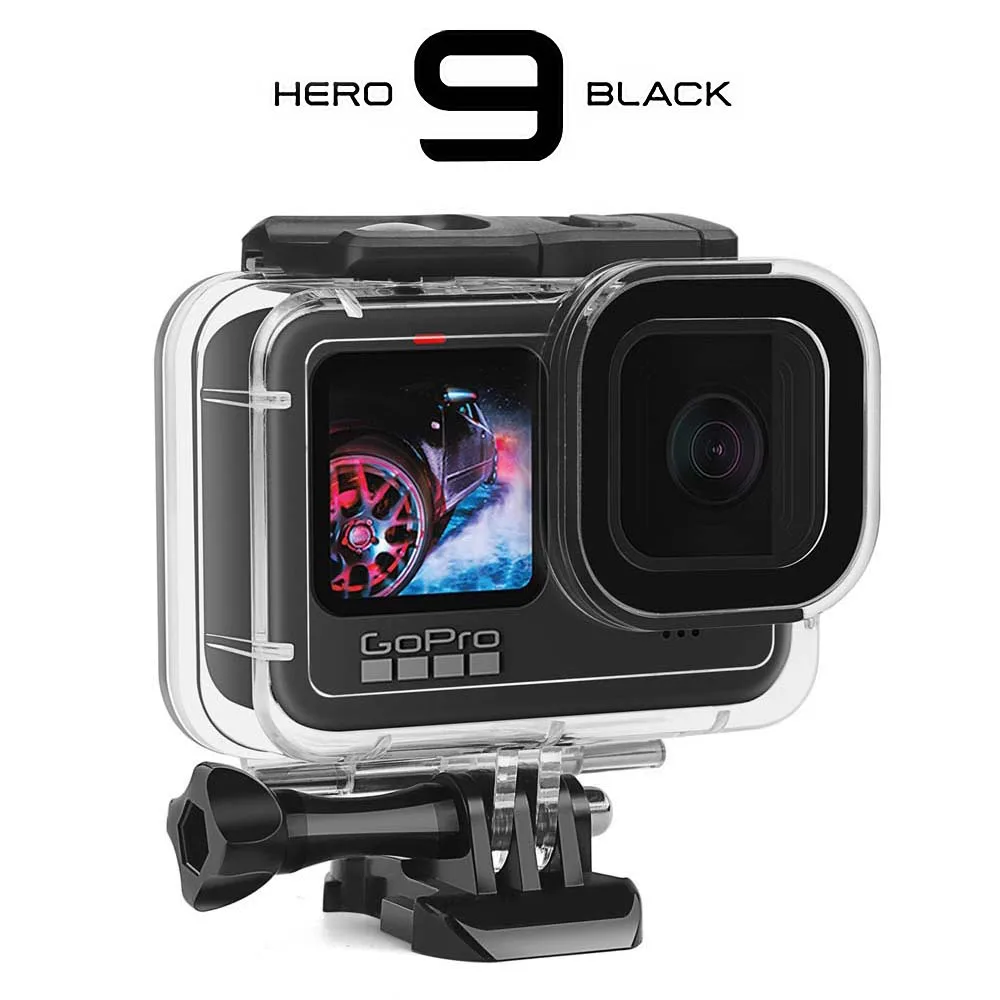 

60M Waterproof Case for GoPro Hero 9 Black Protective Diving Underwater Housing Shell Cover for Go Pro 9 Camera Accessory