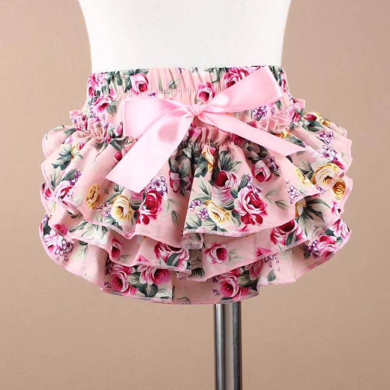 Baby Girl Bloomers free Headband Baby Clothing flower Bow cotton Baby Shorts Ruffle Diaper Cover Bloomer Baby Panties