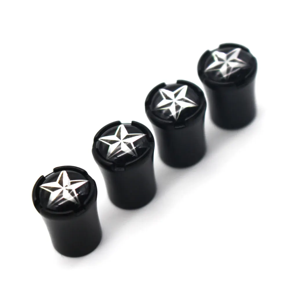 4 шт./компл. автомобильный стиль цинковый сплав звездный колпачки для
