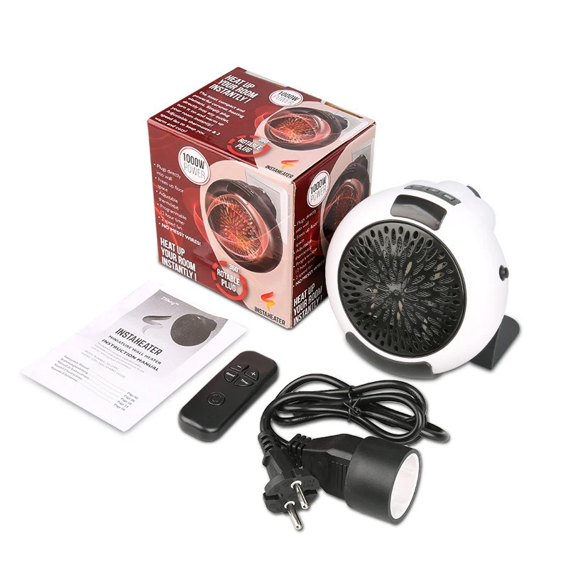

Portable Heater Household Home Plug In Small Heater with Remote Control Office Dorm Heating Promotion