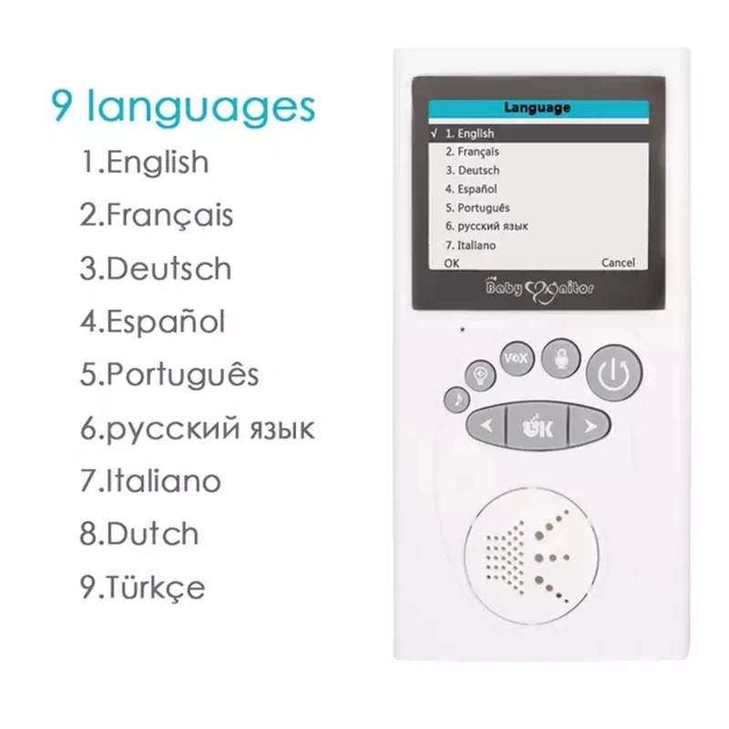 Беспроводной Детский Монитор 2 40 дюймов способа разговора ночного видения