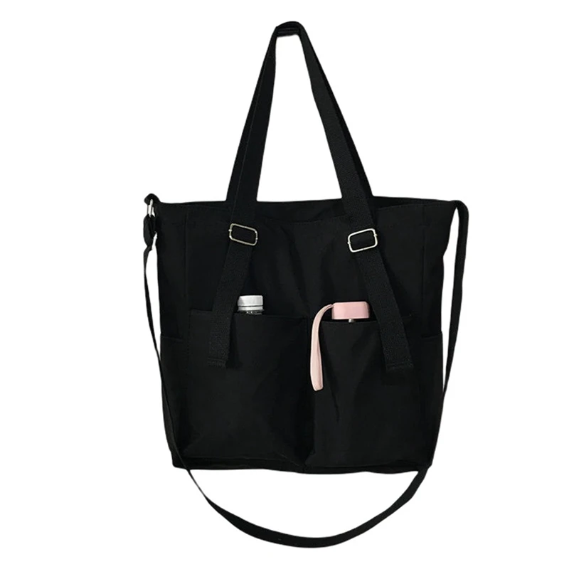 

Waterproof Large-Capacity Canvas One-Shoulder Portable Bucket Bag Women's Messenger Bag Casual Handbag