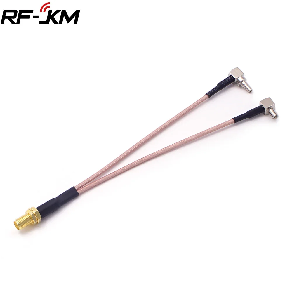 

CRC9/TS9 to SMA Female Dual Connector RF Coaxial Adapter RG316 Cable 15cm