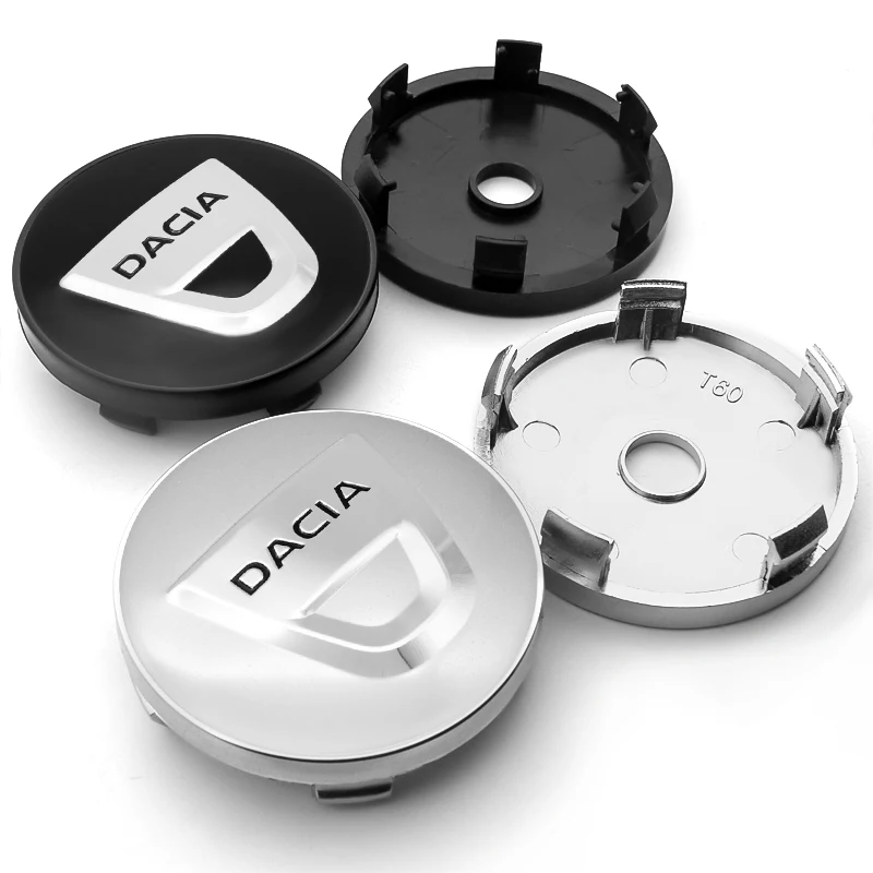 

4pcs 56/60mm Car Styling Wheel Center Cap Hub Covers Badge For Dacia Sandero MK2 Stepway Duster 2 Auto Decoration Accessories