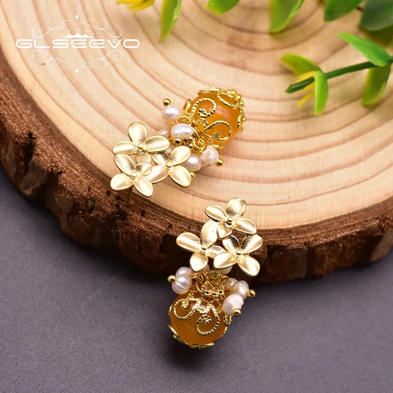 Женские серьги из серебра 925 пробы с натуральным жемчугом|Серьги-подвески| |