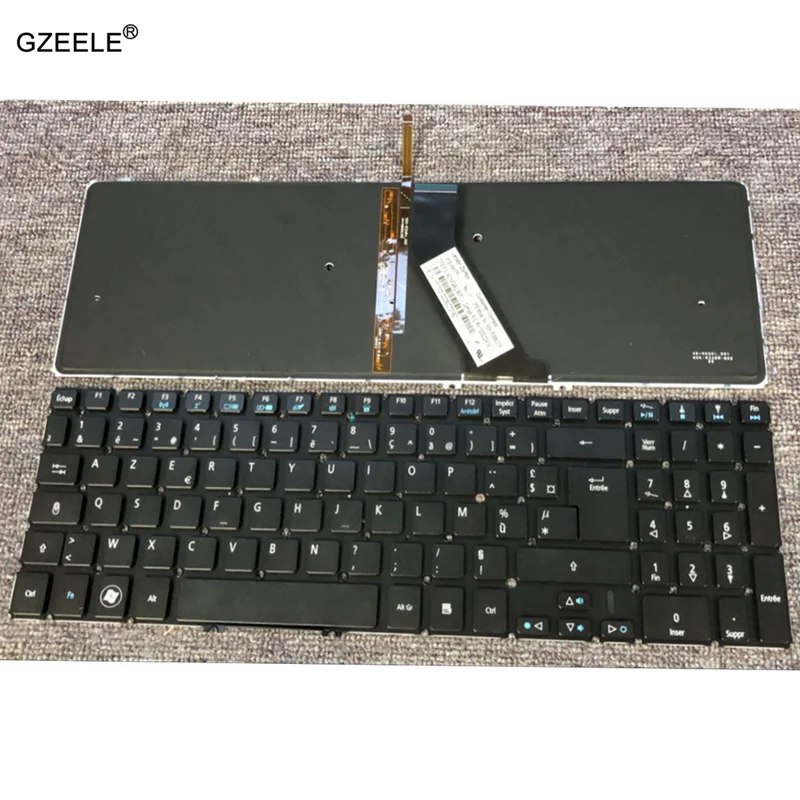 

French Laptop Keyboard for ACER Aspire V5 V5-531 V5-531G V5-551 V5-551G V5-571 V5-571G V5-571P V5-531P M5-581 FR Backlit
