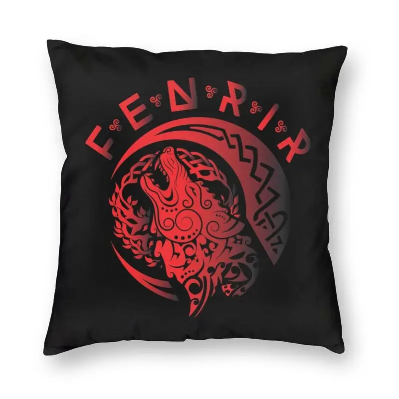 

Vikings Fenrir Wolf Luxury Throw Pillow Covers Decoracion Salon Case Norse Mytholog Valhalla Odin Sofa Cushion