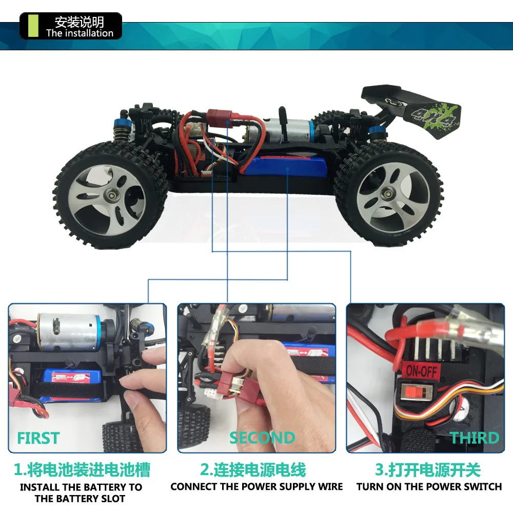 Лучшие продажи Wltoys A959 A959-B A979-B 2,4G 4CH дистанционного Управление д/у высокая скорость Скорость автомобиль гоночный автомобиль внедорожник VS 12428 9115 9125 rc автомобиль