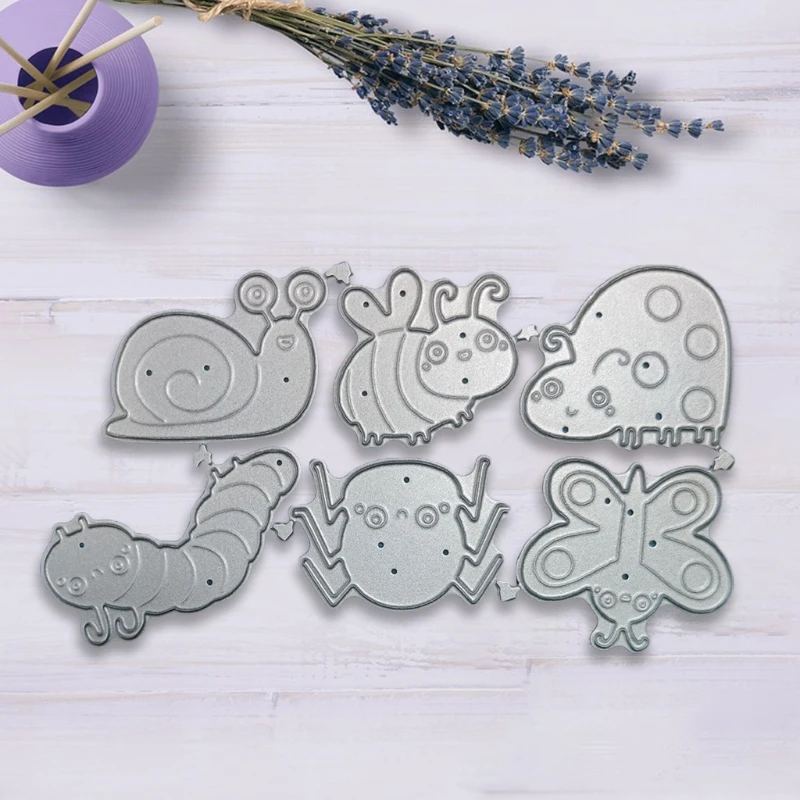 

X37E Ladybug Caterpillar Bee Cartoon Insect Carbon Steel Cutting Dies DIY Scrapbooking Photo Album Embossing Paper Cards Make
