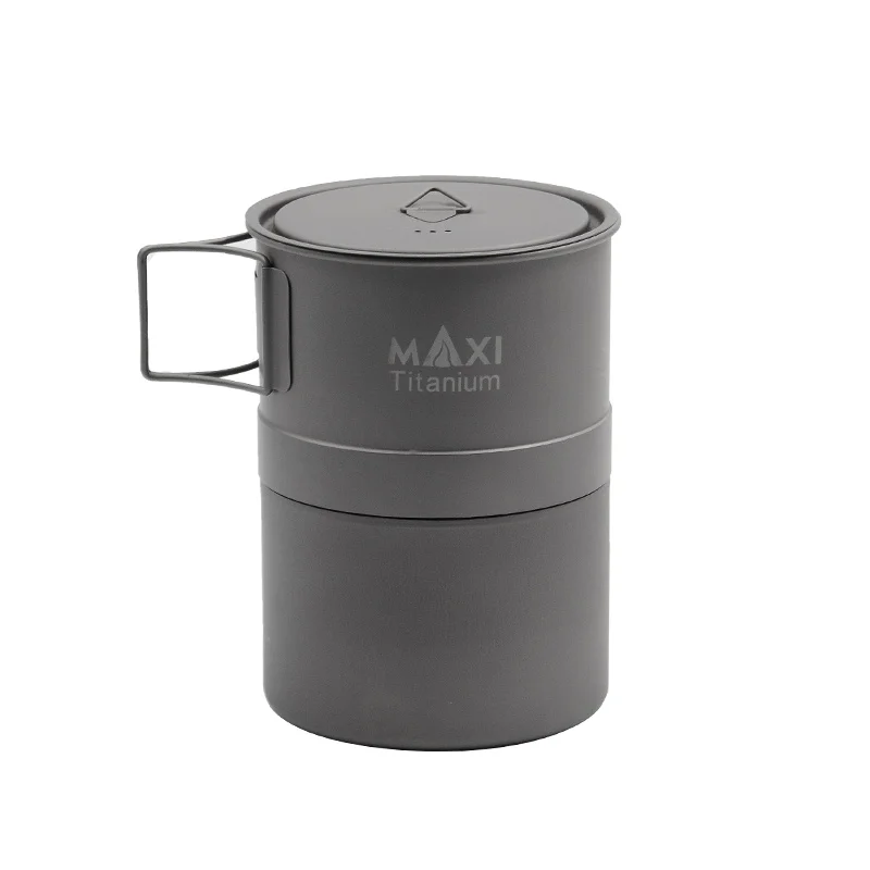 TOAKS MAXI Titanium Moka плита эспрессо кофейник Сверхлегкий Открытый Удобный мокко