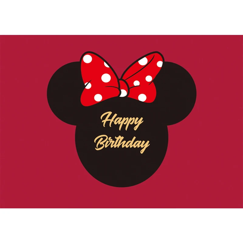 Pa&ntilde;o de Minnie de Disney para fiesta de cumplea&ntilde;os, decoraci&oacute;n Interior de pared con decoraci&oacute;n de retrato, p&oacute;ster, regalo para ni&ntilde;a, estudio fotogr&aacute;fico-5