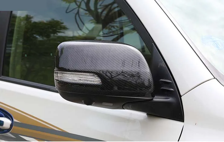 

Side Mirror Cover Trims for Toyota Land Cruiser Prado 150 2010 2011 2012 2013 2014 2015 2016 2017 2018 2019 Carbon Fiber Look