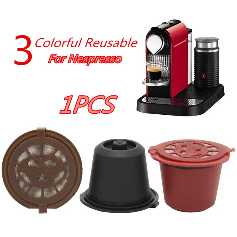 1pcs reusable coffee capsules for Nespresso Herbruikbare Hervulbare Machine Refillable Capsule Filtering Cups Coffee Filters