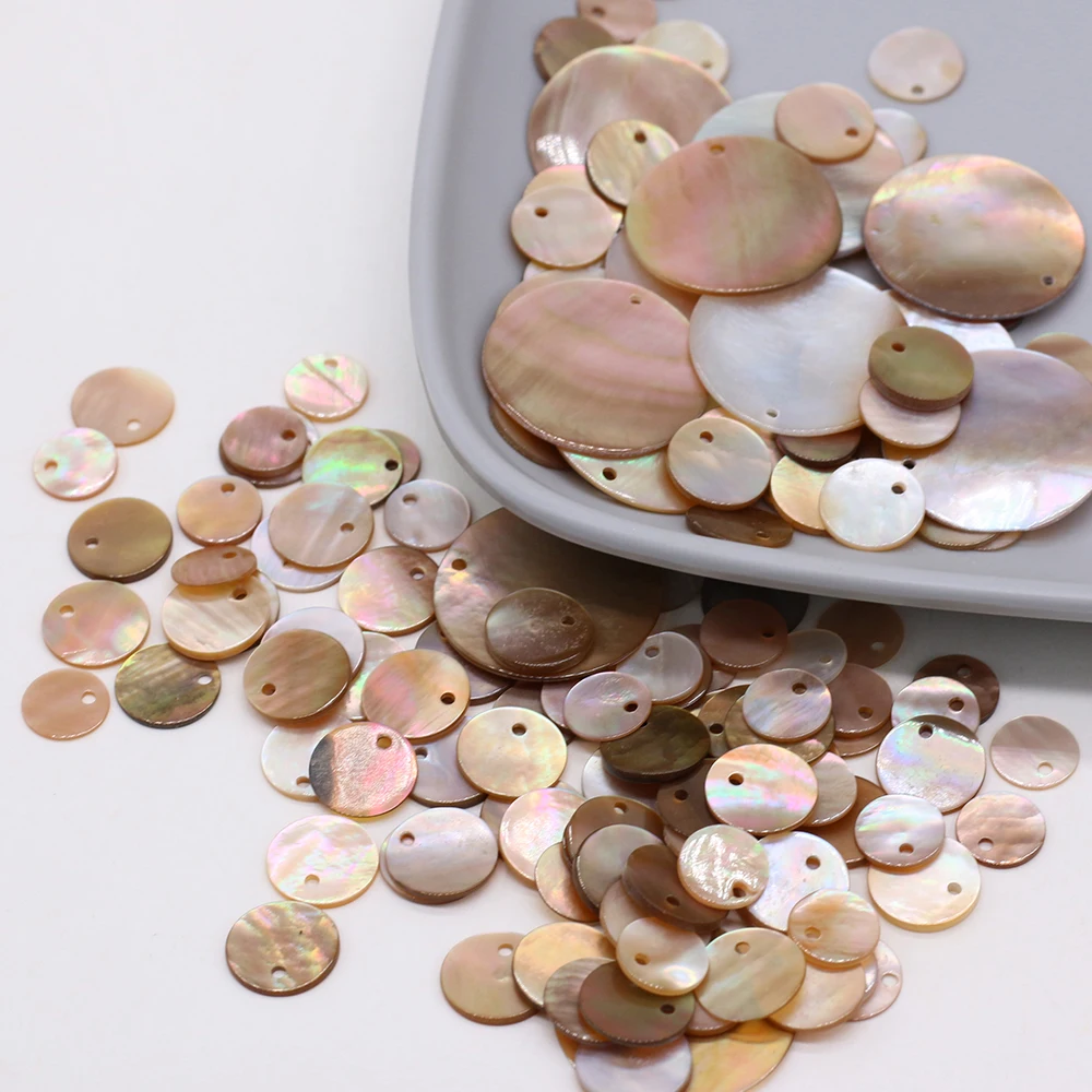 

10pcs Natural Round Mother Of Pearl Penguin Shell Pendant for Jewelry Making Necklace Earrings Size 8mm 10mm 21mm