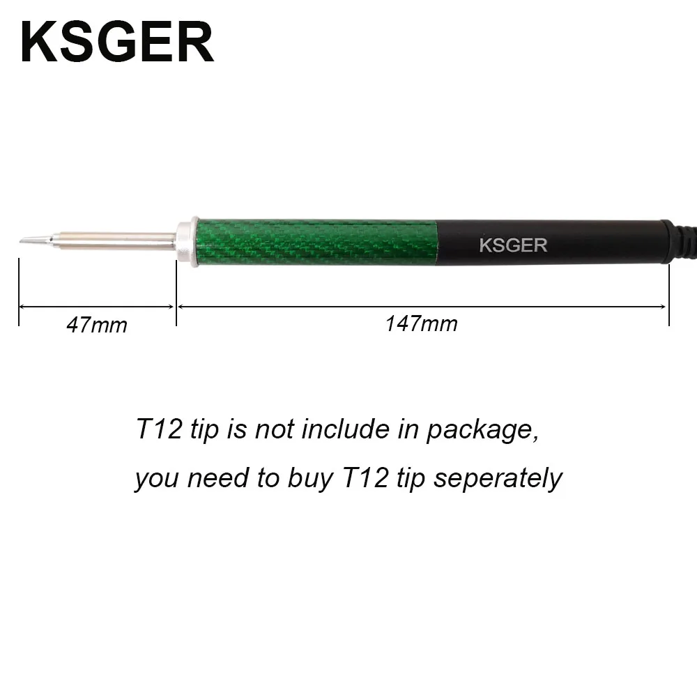 KSGER T12 DIY алюминиевый сплав паяльник ручка для STM32 OLED T12 цифровой контроллер паяльной станции электрические инструменты сна