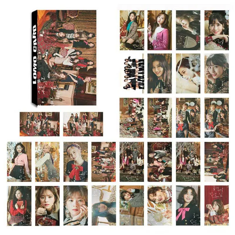 

30 Pcs/set K-POP TWICE New Album The YES OR YES Photo Cards Self Made Paper Lomo Cards Photocards For Fans Gift