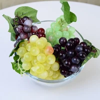 1 string artificial fruit 60pcs grapes plastic fake decorative fruit lifelike home garden decor simulation fruits