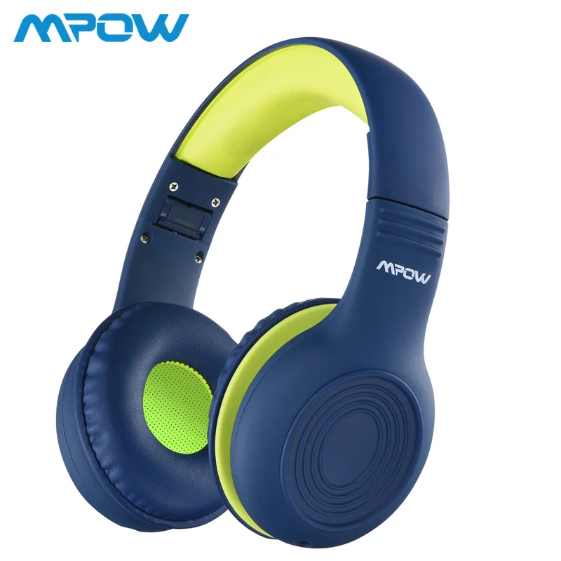 Dark Green Mpow CH6 Проводные детские наушники из пищевого материала 85 дБ ограниченная громкость с 3,5 мм портом AUX для MP3 MP4 ПК телефонов ноутбуков - Цвет: Dark Green