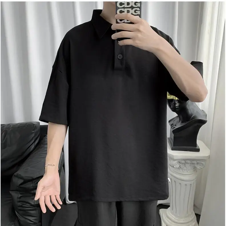 

2021 Summer Men Polo Shirts Casual Cotton Short Sleeve shirt Clothes